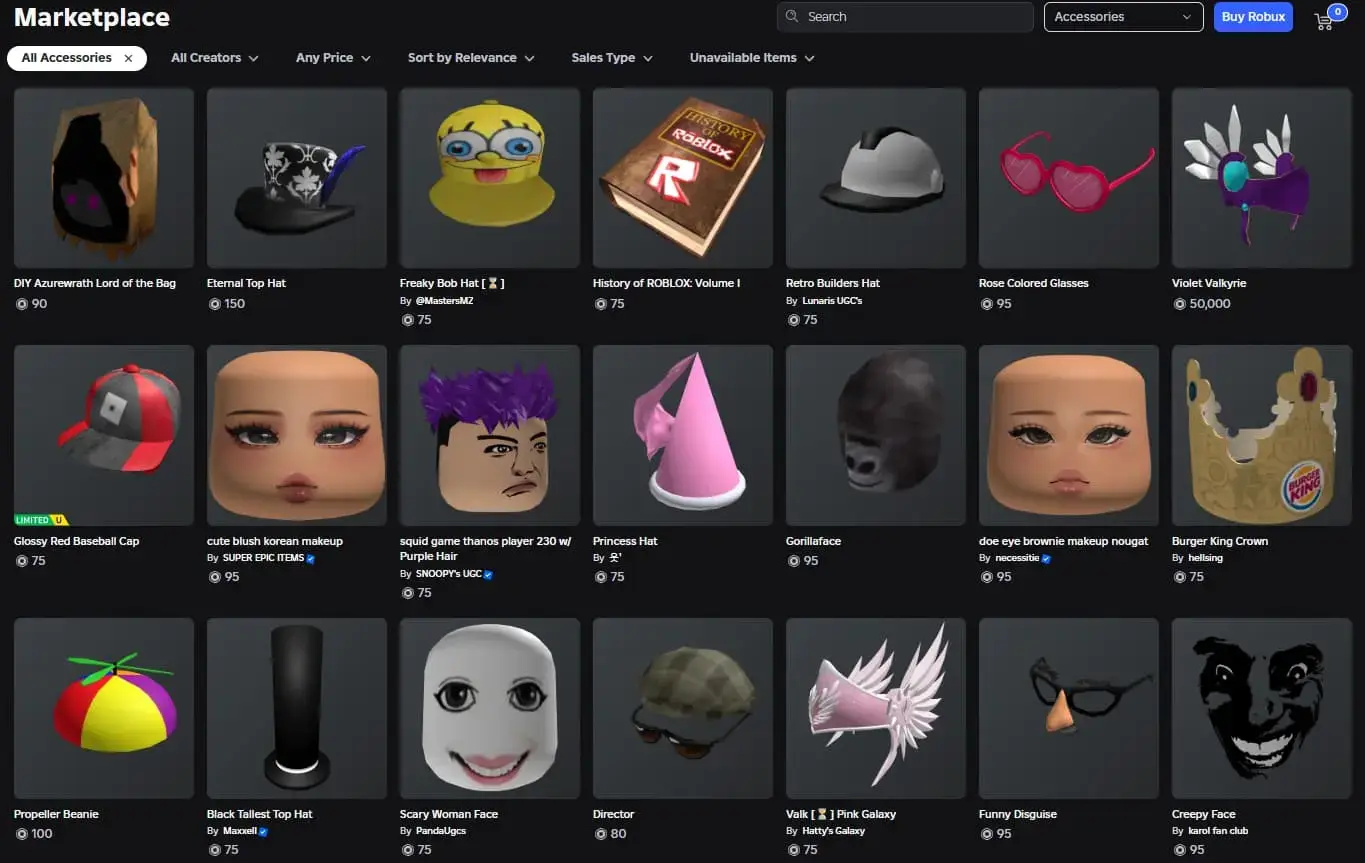 Roblox Item ID Search