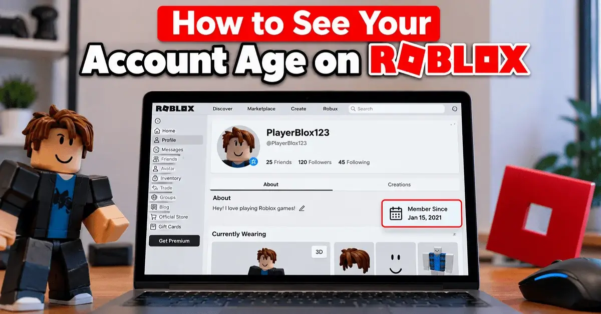 See Your Account Age Roblox