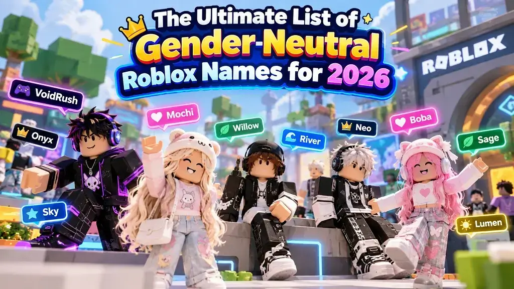 Ultimate Gender Neutral Robloxian Names